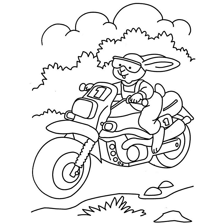 Раскраска из серии Мотоциклы