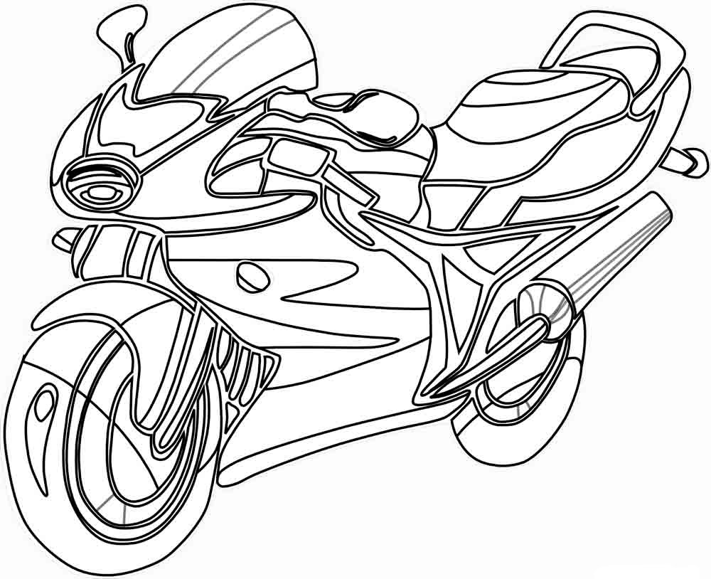 Раскраска из серии Мотоциклы